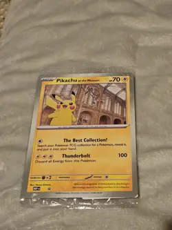 Brand New Sealed - Pokemon TCG Pikachu At The Museum Promo Card - Image 1