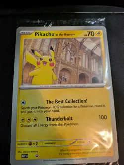 Brand New Sealed - Pokemon TCG Pikachu At The Museum Promo Card - Image 1