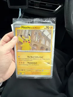 Brand New Sealed - Pokemon TCG Pikachu At The Museum Promo Card - Image 1