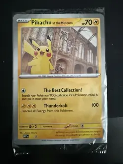 Brand New Sealed - Pokemon TCG Pikachu At The Museum Promo Card - Image 1