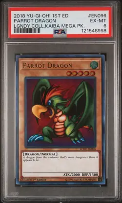 Yu-Gi-Oh! TCG Parrot Dragon LCKC-EN096 Ultra Rare 1st Ed 2018 PSA 6 Kaiba POP 2 - Image 3