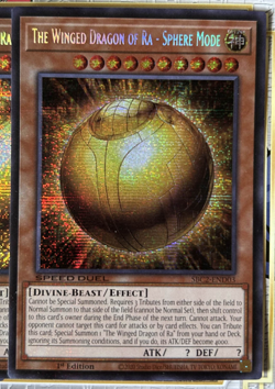 YuGiOh Winged Dragon of Ra - Sphere Mode - SBC2-END03 PLAYSET 3x - SECRET RARE - Image 2