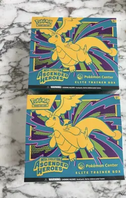 2x Pokemon Center Ascended Heroes ETB PC Exclusive Elite Trainer Box Sealed - Image 1