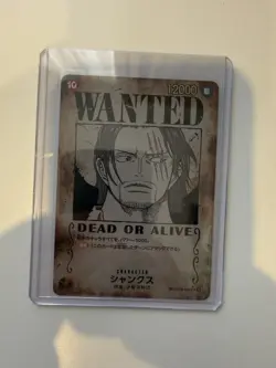 One Piece Shanks OP09-004 SR Wanted Poster Emperors in the New World Japanese - Image 1