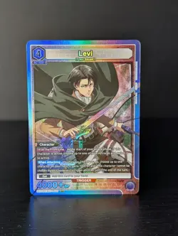 Union Arena Attack On Titan Levi Foil - UE10BT/AOT-1-011 SR NM - Image 1