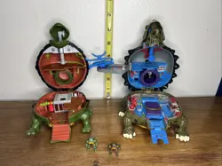 1994 Teenage Mutant Ninja Turtles TMNT Mini Mutants Tokka Technodrome Sewer Lot - Image 1