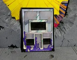 TMNT TEENAGE MUTANT NINJA TURTLES 1989 TECHNODROME DOOR EX DECALS!!! AWESOME!! - Image 1