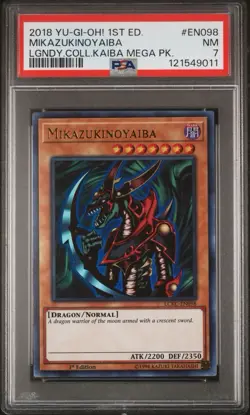 Yu-Gi-Oh! Mikazukinoyaiba LCKC-EN098 Legendary Collection Kaiba 1st Ed PSA 7 - Image 3
