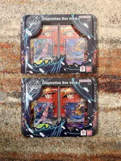 One Piece TCG Illustration Box Vol. 6 Bandai Namco Brand New SEALED [Lot Of 2] - Image 1