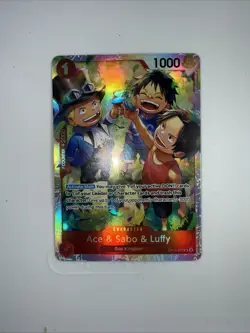 Ace & Sabo & Luffy OP13-007 - One Piece TCG English - SR Foil NM Near-Mint - Image 1