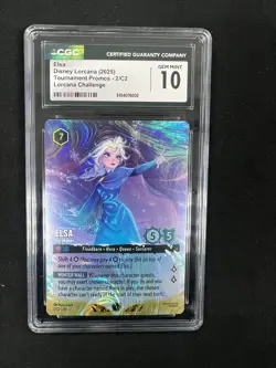 Disney Lorcana Challenge FOIL TOP 32 Promo Elsa - Ice Maker 2/C2 Graded 10 - Image 1