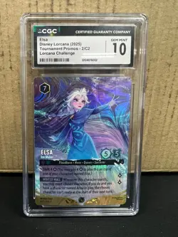 Disney Lorcana Challenge FOIL TOP 32 Promo Elsa - Ice Maker 2/C2 Graded 10 - Image 3