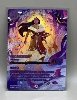 - Disney Lorcana - Pocahontas - Peacekeeper - Winterspell - ICONIC - 241/204 - Image 2