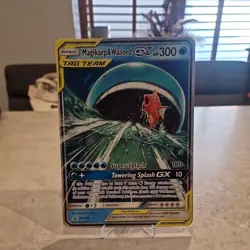 Pokemon 2019 Magikarp and Wailord GX Tag Team Jumbo Promo Card SM166 - Image 1