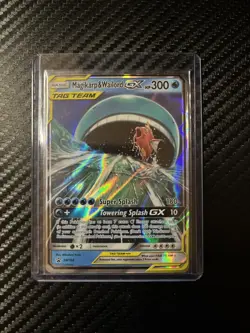 Pokemon 2019 Magikarp and Wailord GX Tag Team Jumbo Promo Card SM166 - Image 1
