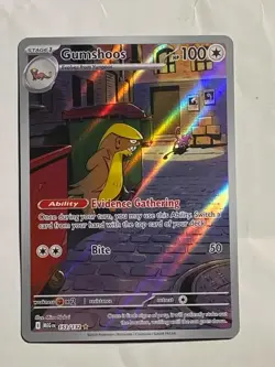 Pokemon TCG Gumshoos 153/132 Mega Evolution Illustration Rare Card - Image 1