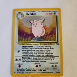 Clefable 1/64 Holo Jungle Set Pokemon Card WOTC LP/Played - Image 1