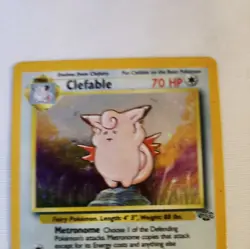 Clefable 1/64 Holo Jungle Set Pokemon Card WOTC LP/Played - Image 2