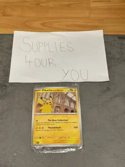 Pikachu At The Museum SEALED Jumbo Promo Card Pokemon TCG English - Image 1