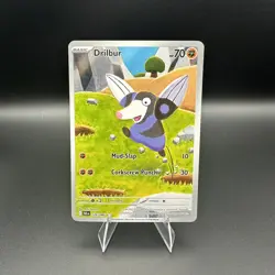 Pokemon Drilbur 124/086 SV: Black Bolt NM Card TCG - Image 1