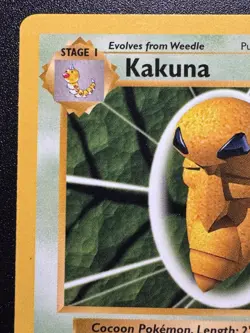 Shadowless Kakuna 33/102 Base Set Wotc Pokemon Card Rare LP - Image 3