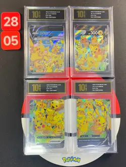 Pokemon TCG Chinese Pikachu V UNION S-P 109-112 4 sheets Promo card Grade10 2805 - Image 1