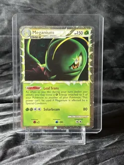 Meganium (Prime) 109/123 Heartgold & Soulsilver Holo Pokemon Card, Ultra-Rare - Image 1