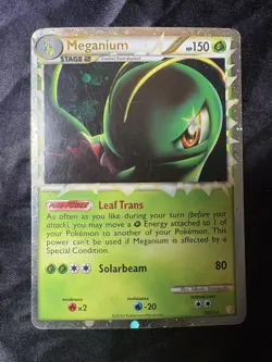Meganium (Prime) 109/123 Heartgold & Soulsilver Holo Pokemon Card, Ultra-Rare - Image 3
