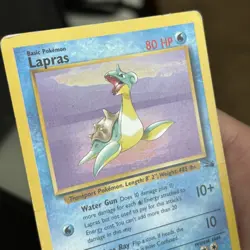 1999 Lapras Pokemon Fossil Non-Holo #25/62 Card *MP* - Image 4