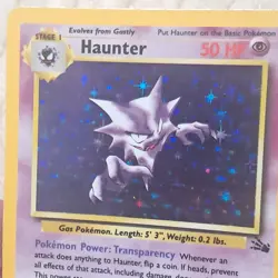 Pokemon TCG Haunter Fossil 6/62 Holo Rare Vintage Card 1999 - Image 2