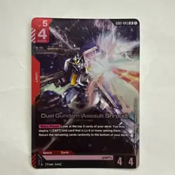 Duel Gundam (Assault Shroud) GD01-045 LR FOIL - Newtype Rising Gundam Card Game - Image 1