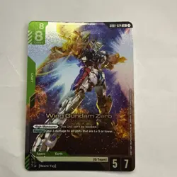 Wing Gundam Zero GD01-024 Newtype Rising Gundam Card Game TCG - NM LR Foil - Image 1