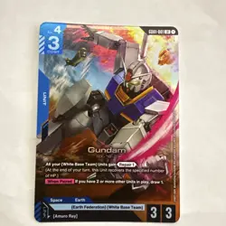 Gundam Card Game TCG Gundam Foil GD01-001 LR New Type Rising - Image 1