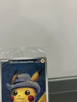 Pikachu with Grey Felt Hat VAN GOGH Sealed Promo Card - Image 4