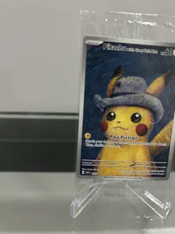 Pikachu with Grey Felt Hat VAN GOGH Sealed Promo Card - Image 5