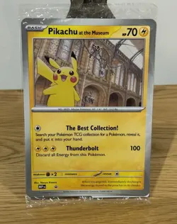Pokemon x Natural History Museum Pikachu at the Museum Card | Rare TCG *In Hand - Image 1