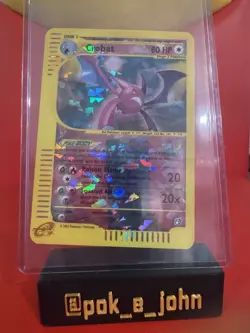 Crystal Crobat 10/12 - Skyridge Box Topper 2003 E Series Jumbo Card Pokemon - NM - Image 1