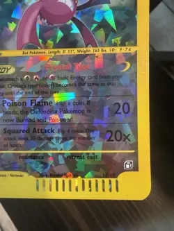 Crystal Crobat 10/12 - Skyridge Box Topper 2003 E Series Jumbo Card Pokemon - NM - Image 3