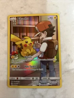 Pokemon Pikachu Full Art Secret Rare Holo Sm-Cosmic Eclipse 241/236 Card - Image 1