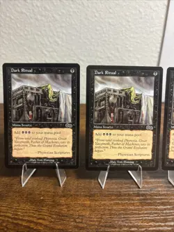 Magic the Gathering Dark Ritual Card Urza's Saga X4 above Lp close to Nm - Image 2