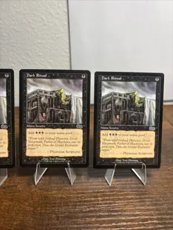 Magic the Gathering Dark Ritual Card Urza's Saga X4 above Lp close to Nm - Image 3