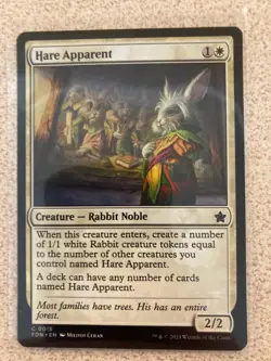 Hare Apparent, Foundations Lot of 3, Magic: the Gathering, NM - Image 2