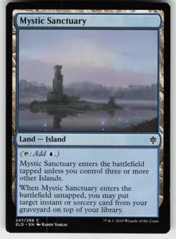 MTG Throne of Eldraine #247 Mystic Sanctuary Lightly played tcg - Image 1