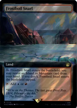 Frostboil Snarl Extended Art Surge - Foil - Doctor Who - (1089) NM - Image 1