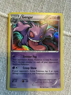 Gengar 60/162 Breakthrough Reverse Holo Holo Rare 130 HP Stage 2 Pokemon TCG - Image 1
