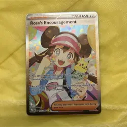 Pokemon Rosa's Encouragement Full Art Holo Trainer-Supporter Card POR 123 /088 - Image 1