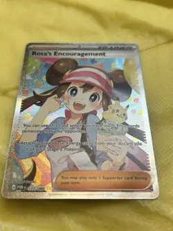 Pokemon Rosa's Encouragement Full Art Holo Trainer-Supporter Card POR 123 /088 - Image 2