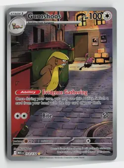 Pokemon - Gumshoos - 153/132 ME01: Mega Evolution - Illustration Rare - NM - Image 1