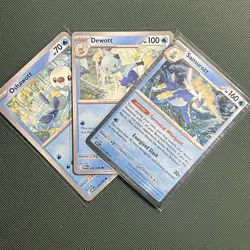 Oshawott Dewott Samurott Evolution Lot WHT Pokemon TCG - Image 2