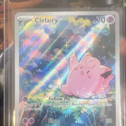 Pokemon Clefairy Holo Basic Fairy Card 094/094 English 2022 Saya Tsuruta - Image 4